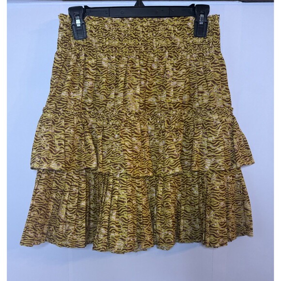 Scotch & Soda Womens Skirt Smocked Tiered‎ Mini Floral Small Feminine Academia - Picture 8 of 8